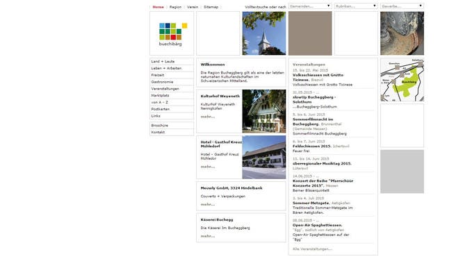 Die Homepage von buechibaerg.ch wird derzeit überarbeitet. Der neue Internetauftritt soll spätestens im Oktober online gehen.
