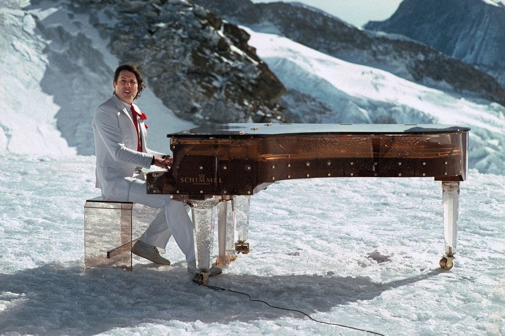 Udo Jürgens 1983 auf dem Jungfraujoch.