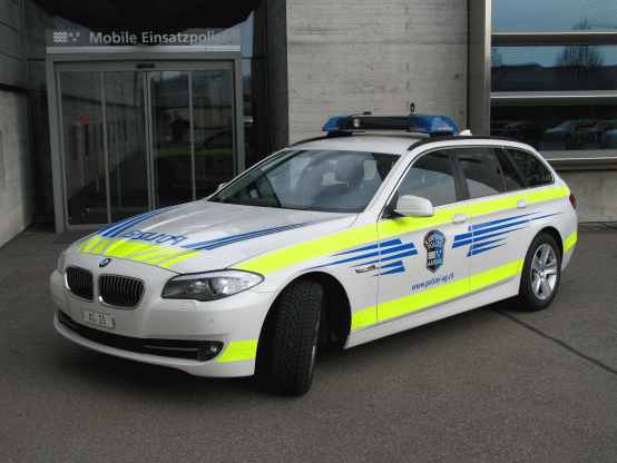 Ein Patrouillenfahrzeug der Kantonspolizei Aargau (Archivbild)