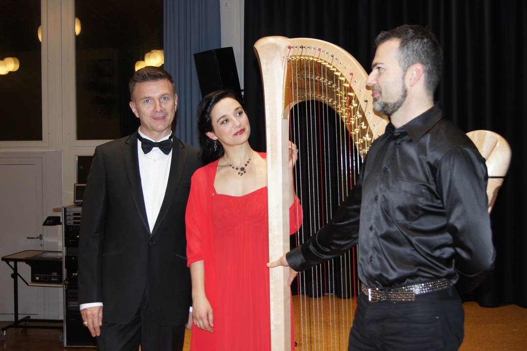 Michel Mulhauser, Clara Meloni, Davide Burani (von links) begeisterten das Publikum.