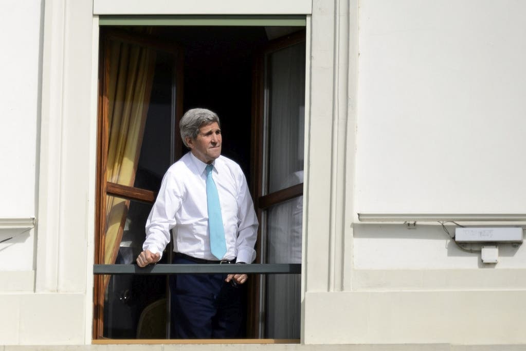 John Kerry am Genfersee im Hotel Beau Rivage