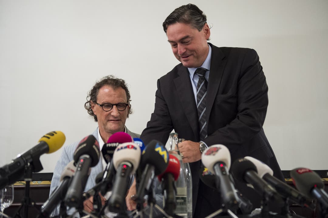 Geri Müller mit seinem Anwalt Meili