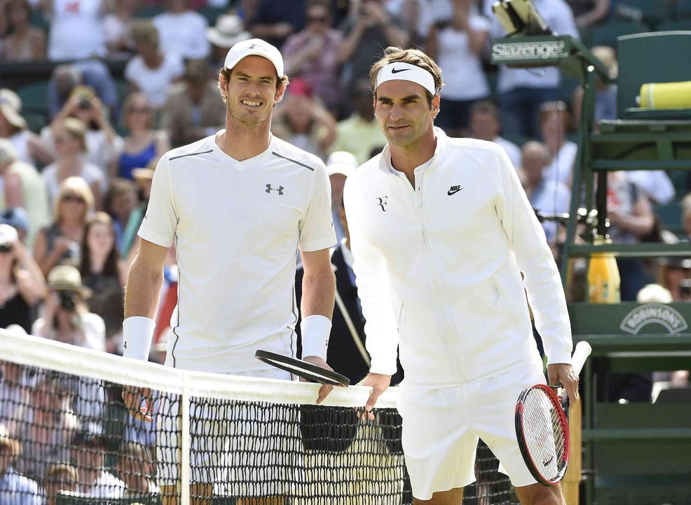 Roger Federer will gegen Andy Murray in seinen zehnten Wimbledon-Halbfinal einziehen.