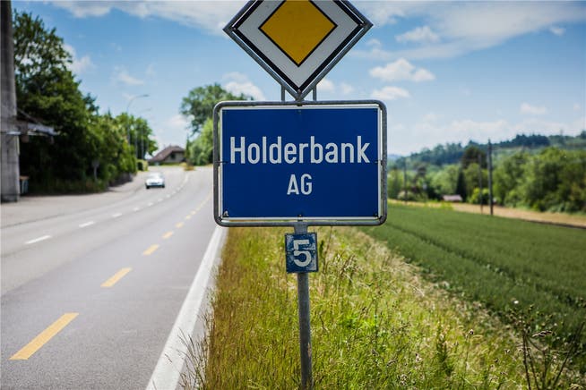 Dorfeinfahrt von Holderbank.