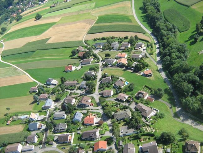 Blick auf die Gemeinde Günsberg.