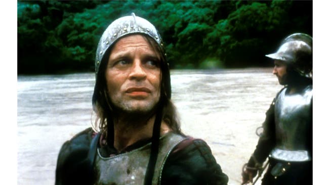 Der Irre mit dem ramponierten Helm: Was hatte Aguirre (hier verkörpert von Klaus Kinski in Werner Herzogs Film) im Regenwald wirklich gesehen? Walter Herzog Film