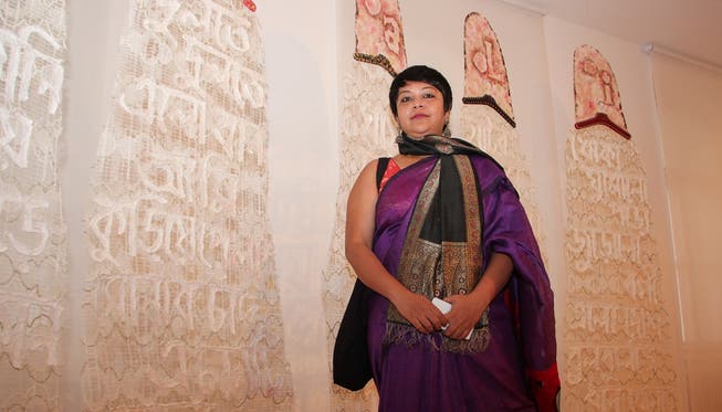 Die Künstlerin Piyali Sadhukhan hat während ihres Aarauer Aufenthalts Beeindruckendes geschaffen.