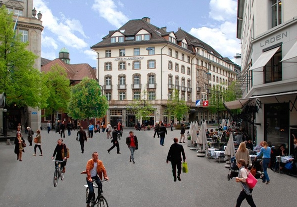 Zürcher Sihlstrasse: Flanierzonen in der Innenstadt
