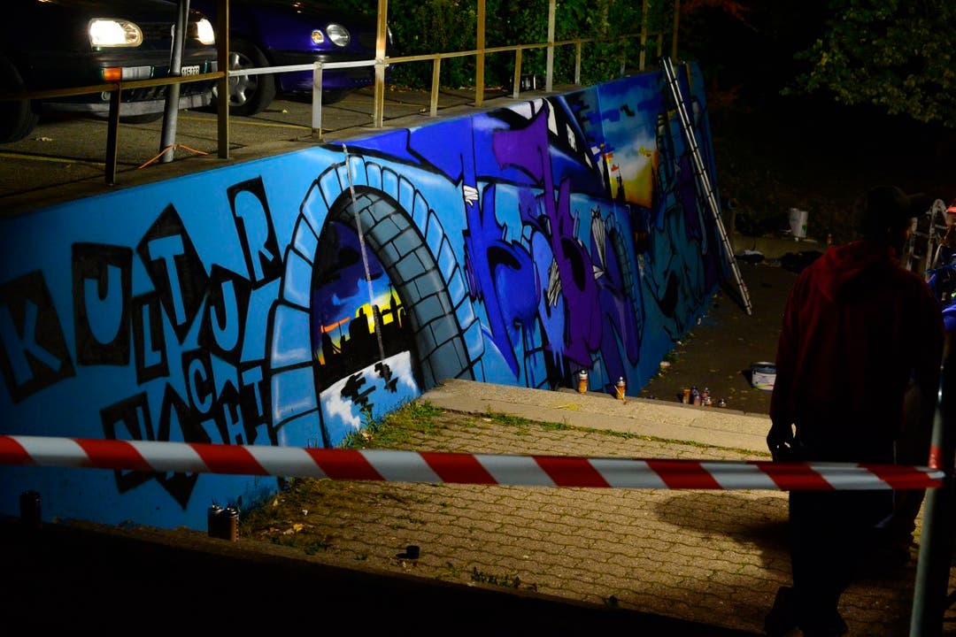 Das Kulturnacht-Graffiti ist gelungen