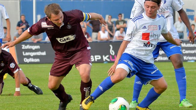 Schöftlands neuer Stürmer Matteo Muscia (r.) hat mit dem FC Wohlen Erfahrungen in der Challenge League gesammelt.