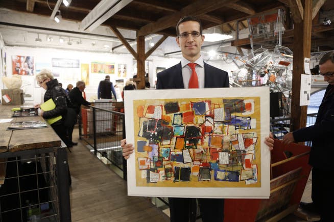 Zum zweiten Mal ist der Lausanner Patrick Martinez nach Solothurn an den Kunst-Supermarkt gereist.