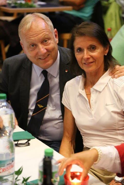 Kantonsrat Peter Brotschi mit Partnerin Marianne Fardel