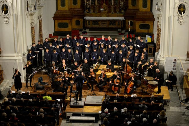 Die Singknaben sangen das Weihnachtsoratorium in der Jesuitenkirche und am Sonntagabend im Kofmehl.