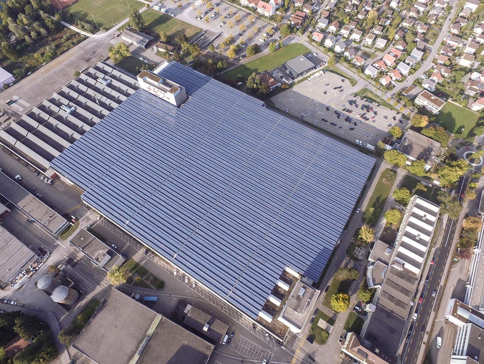 Photovoltaikanlage auf dem Riverside-Areal in Zuchwil ist eingeweiht