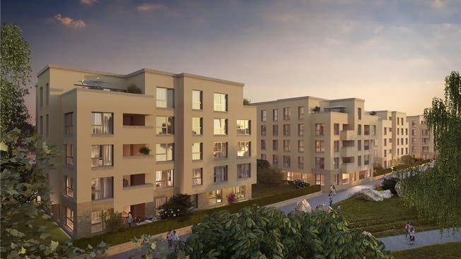 Im neuen Aarauer Stadtquartier entstehen 92 Wohnungen.