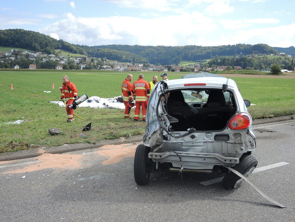 Der 70-jährige Pilot und die 30-jährige Lenkerin des Autos wurden schwer verletzt.