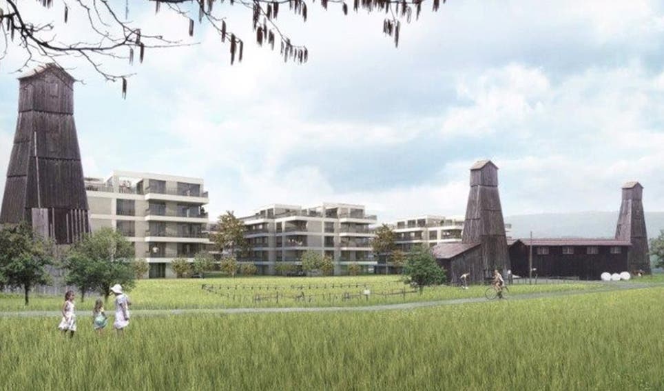 100 neue Wohnungen in Bad Zurzach geplant - auf altem Fussballplatz und neben Bohrtürmen