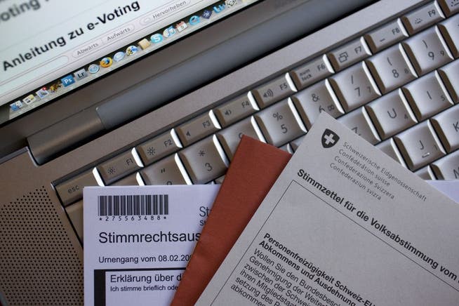 Stimmzettel für E-Voting.