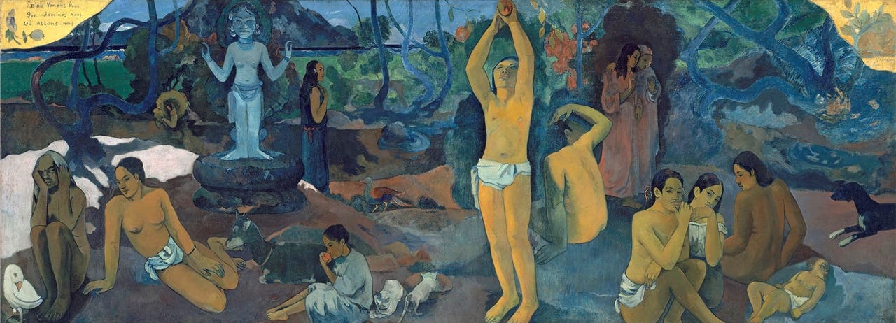 Paul Gauguins bildnerisches Vermächtnis. «Woher kommen wir? Was sind wir? Wohin gehen wir?» von 1897/98 betrachtete der Künstler als sein wichtigstes Bild.