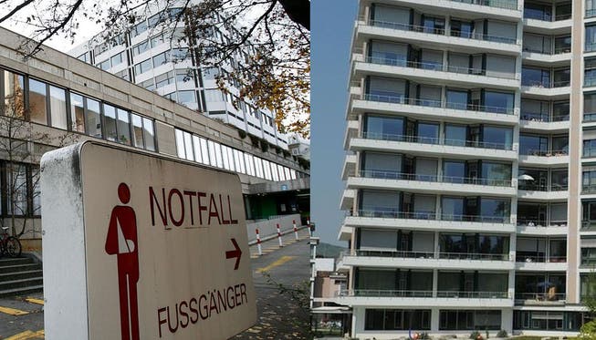 Wegen hoher Kosten: Firmieren Universitätsspital Basel (links) und Kantonsspital Baselland bald unter einem Dach?