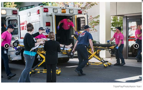 Amoklauf in College an US-Westküste: Mindestens 10 Menschen sterben.