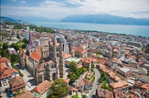 Panorama von Lausanne.