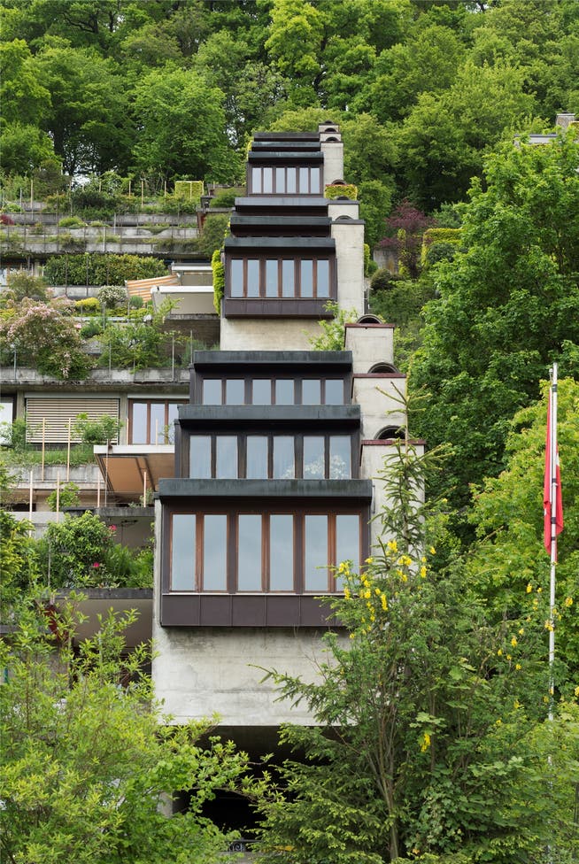Gilt als Urtyp des Terrassenhauses. Die Mühlehalde von Hans Ulrich Scherer 1965 in Umiken bei Brugg gebaut. Alex Spichale