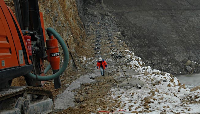 Im Steinbruch Oberegg haben 8 Millionen Kubik Material Platz. Er soll bis ins Jahr 2030 in verschiedenen Phasen aufgefüllt werden.
