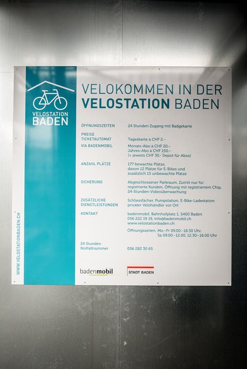 Impressionen von der Eröffnung der Velostation in Baden.