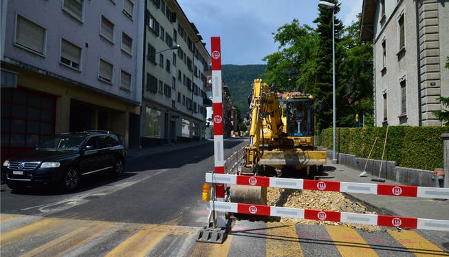 Am Mittwoch begannen die Arbeiten bei der Kreuzung Solothurnstrasse.