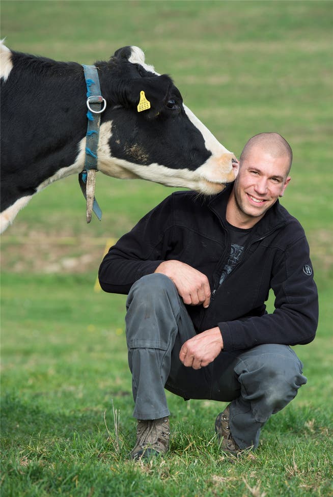 Landwirt Christian Hitz liefert Milch an McDonalds