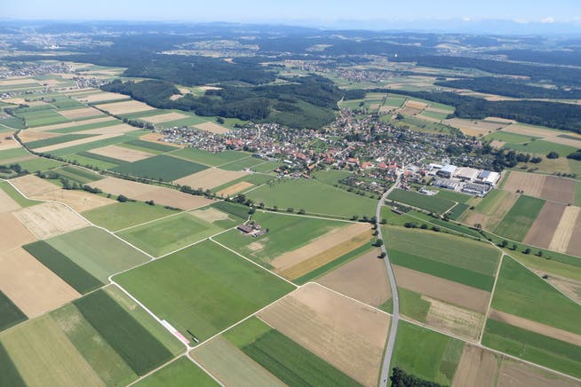 Luftaufnahme der Gemeinde Kestenholz
