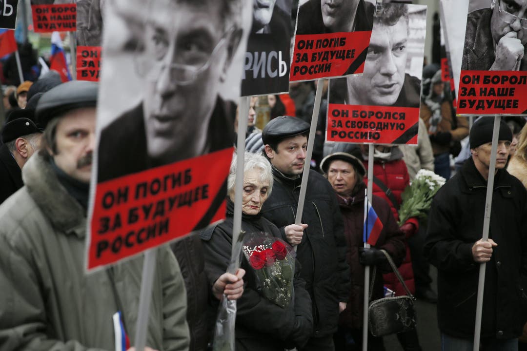 Vereint gegen die Mörder von Nemzow.