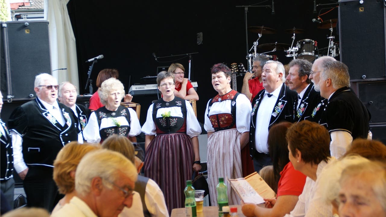 Der Jodlerklub Aarau hatte viele Fans unter den Zuhörern.