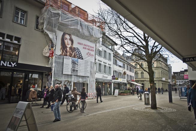 36 von 330 Geschäften in der Badener Innenstadt werden von einer internationalen Kette betrieben.