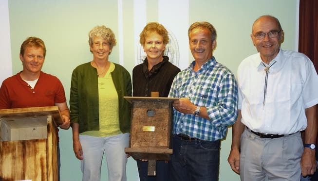Der Vorstand des Naturvereins Herznach-Ueken: Arno Wernle, Präsidentin Verena Kläusler, Sabine Lenzke, Michael Steffen und Ignazius Schmid (v. l.).
