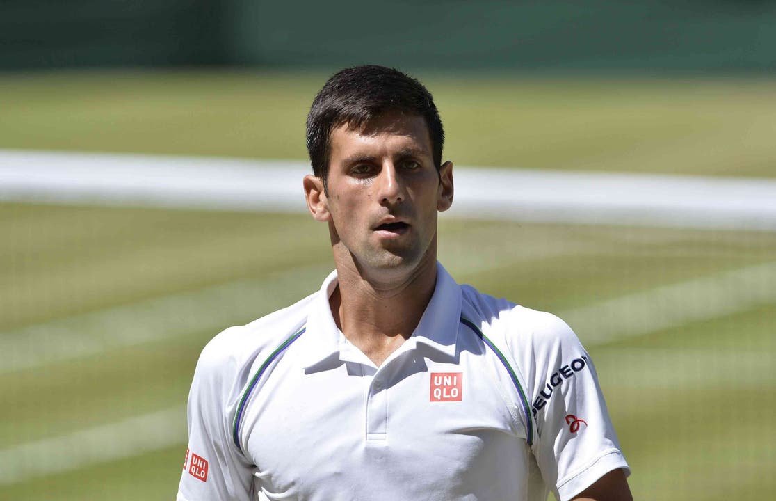 Djokovic bei seinem Halbfinal gegen Richard Gasquet.