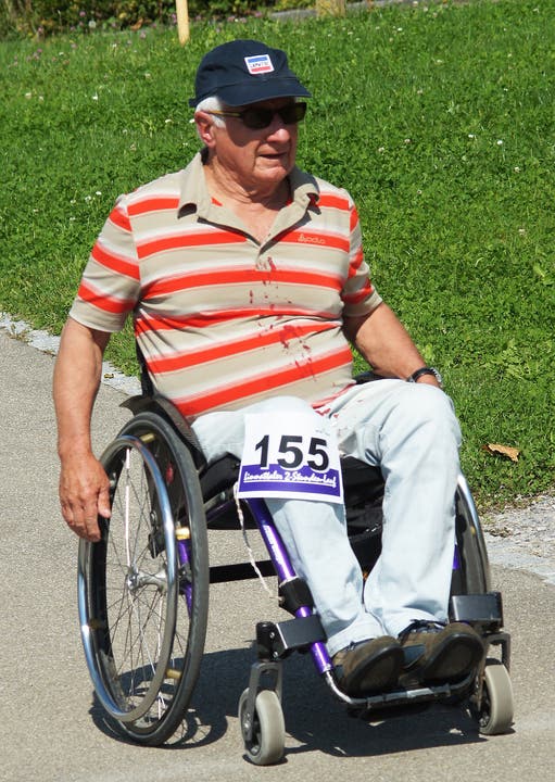 Glanzleistung: Der Birmensdorfer Jürg Rickert war mit dem Rollstuhl unterwegs