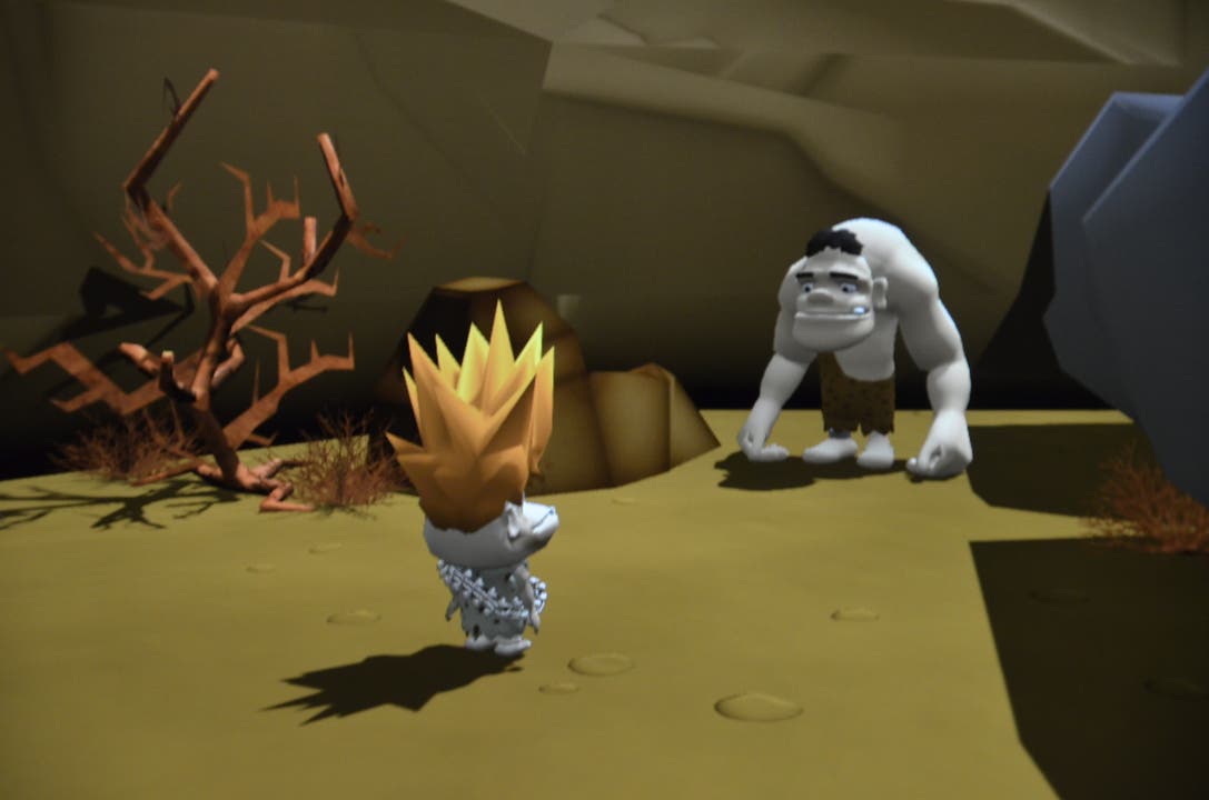 Eine Szene des Spiels Revenge of the Cavemen