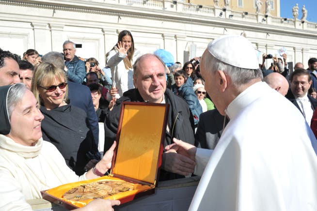 Paul Rutz mit Papst Franziskus
