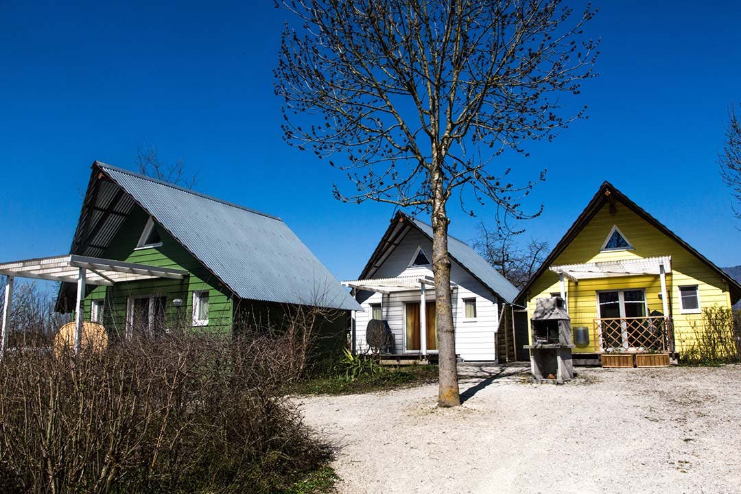 Die Cabane-Häusschen des Campingplatzes bringen einen Hauch Skandinavien nach Solothurn