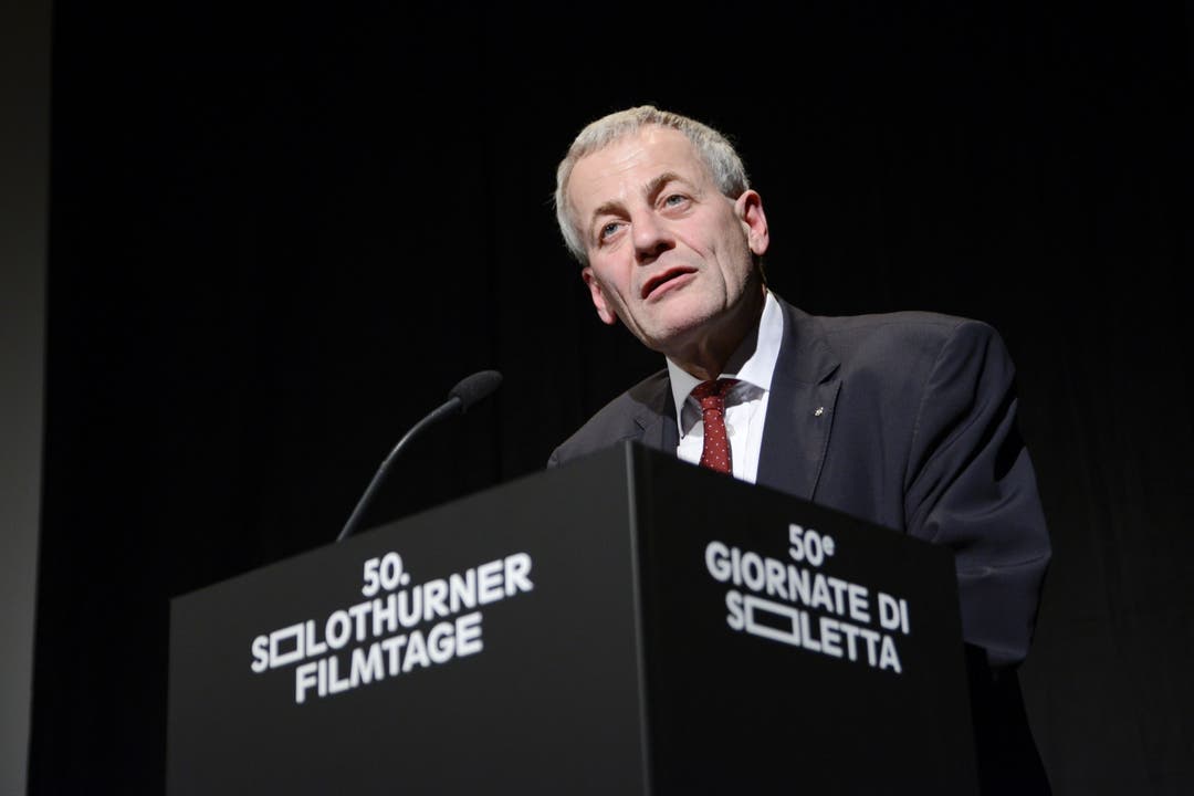 Solothurns Stadtpräsident Kurt Fluri bei seiner Ansprache.