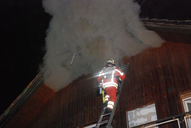 In Recherswil kam es zu einem Brand im Obergeschoss einer Liegenschaft