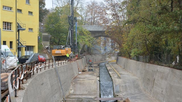 Am Freitag sind die Bauarbeiten am Kleinwasserkraftwerk Dünnern angelaufen.