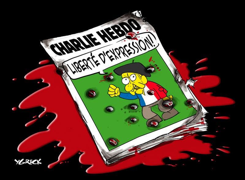 Zeichner solidarisieren sich weltweit mit dem Satiremagazin «Charlie Hebdo»