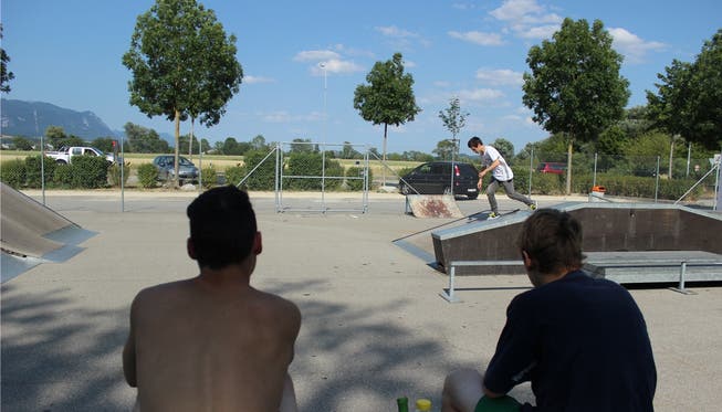Der Skaterpark beim Badi-Parkplatz wird von Jugendlichen aus der ganzen Region benützt.