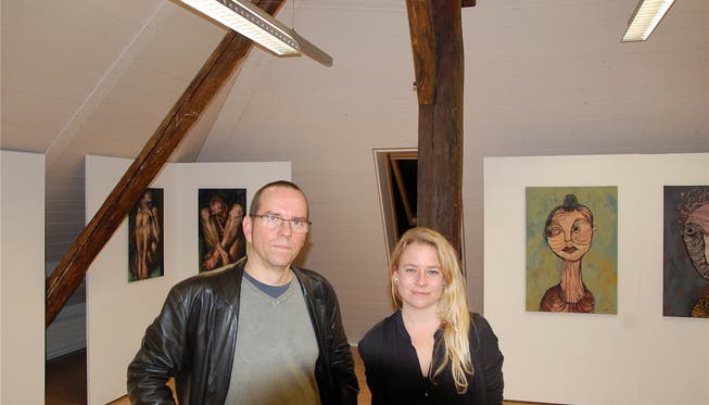 Rolf Blaser und Sarah Weya zeigen ihre Arbeiten zum Thema Mensch.