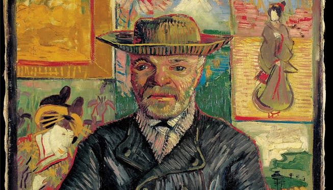 Vincent van Gogh malte «Père Tanguy» 1887 vor seiner eigenen Sammlung mit japanischen Holzschnitten.