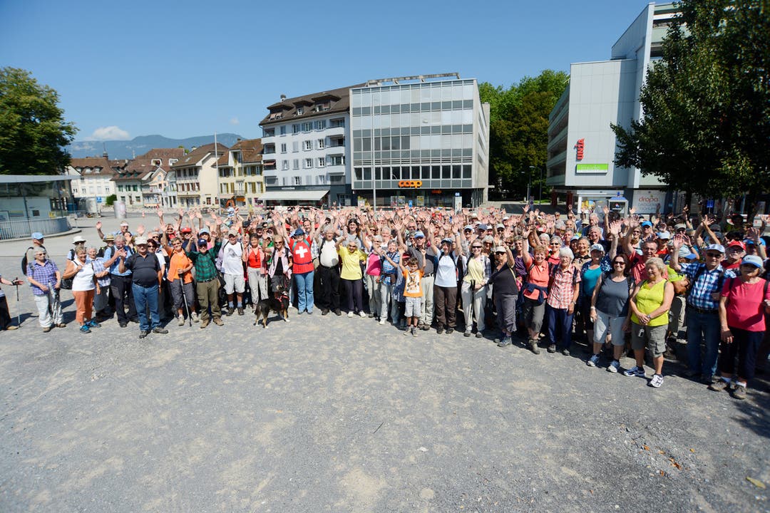 Absoluter Teilnehmerrekord am Nationalfeiertag Über 300 Wanderer liessen sich von Solothurn anlocken