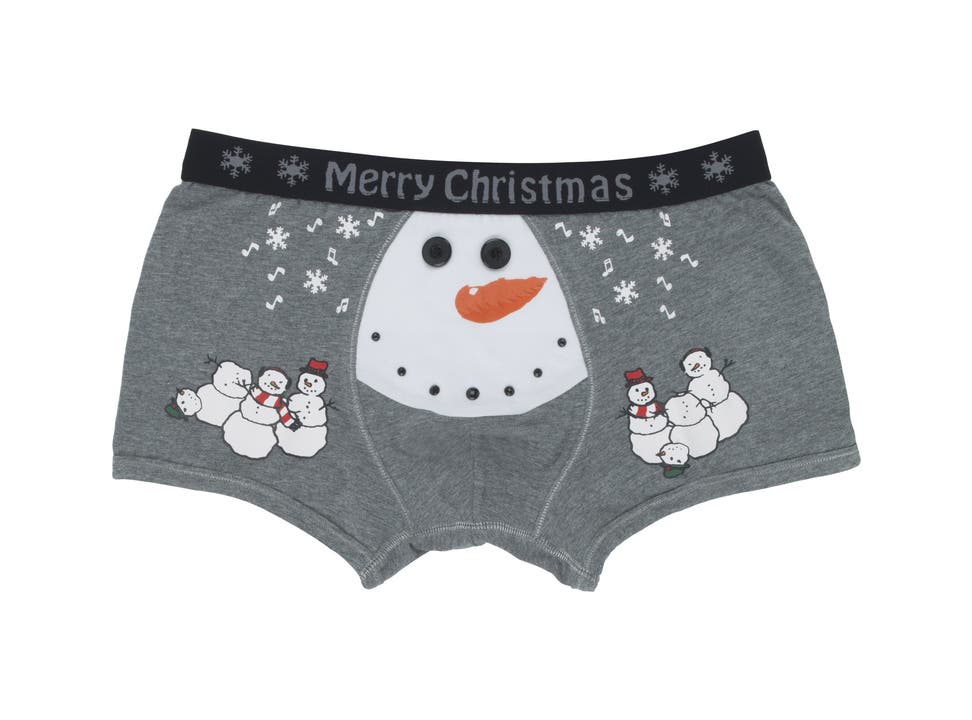 Bekleidung Herren: Unterwäsche mit weihnachtlichen Motiven boomen.